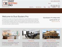Tablet Screenshot of dustbusterspro.com